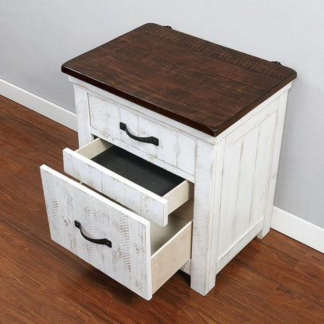 ALYSON Night Stand w/ USB Plug - Furniture World