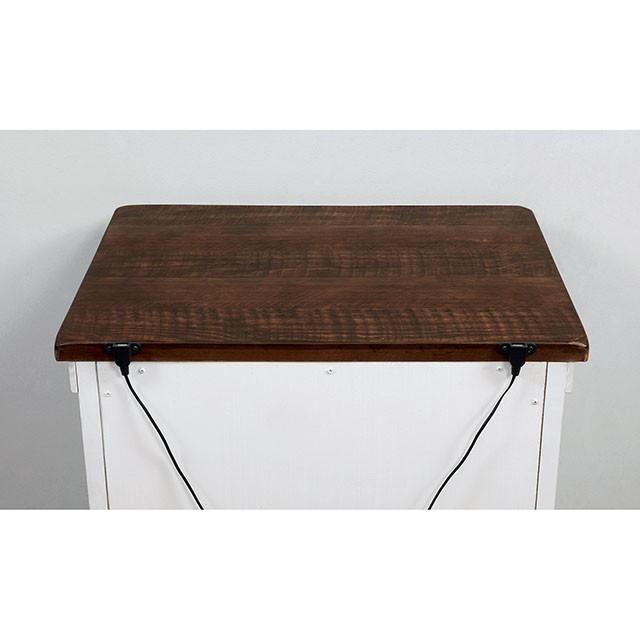 ALYSON Night Stand w/ USB Plug - Furniture World