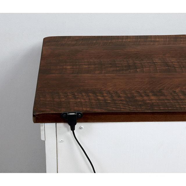 ALYSON Night Stand w/ USB Plug - Furniture World