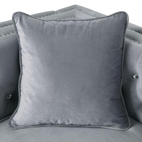Amie Glam Gray & Black Sectional w/Storage - Furniture World