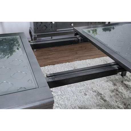 Amina Gray Dining Table - Furniture World