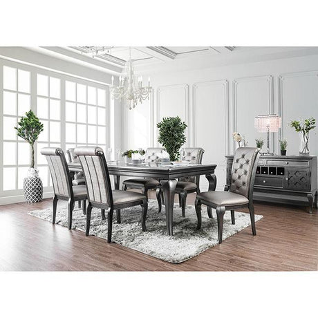 Amina Gray Side Chair (2/CTN) - Furniture World