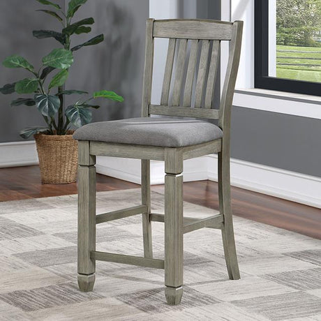 ANAYA Counter Ht. Chair (2/CTN), Gray/Lt. Gray - Furniture World