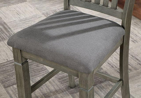 ANAYA Counter Ht. Chair (2/CTN), Gray/Lt. Gray - Furniture World