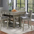 ANAYA Counter Ht. Table, Gray - Furniture World