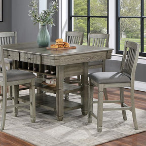 ANAYA Counter Ht. Table, Gray - Furniture World