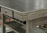 ANAYA Counter Ht. Table, Gray - Furniture World