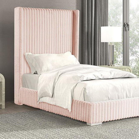Cadwell Bed Black, Grey, Pink & White - Furniture World