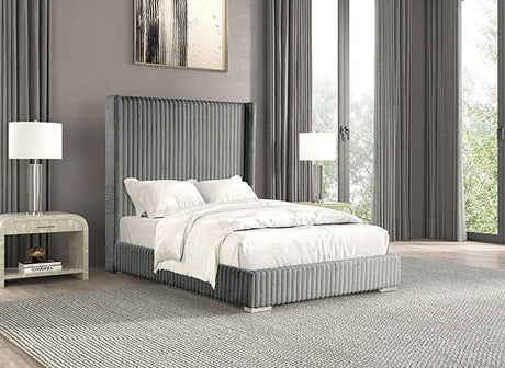 Cadwell Bed Black, Grey, Pink & White - Furniture World