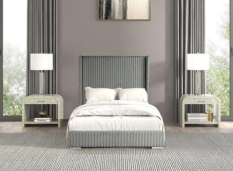 Cadwell Bed Black, Grey, Pink & White - Furniture World