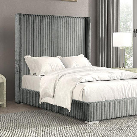 Cadwell Bed Black, Grey, Pink & White - Furniture World