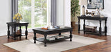 CALANDRA End Table, Antique Black - Furniture World