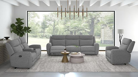 Antonius Manual Recliner Loveseat w/ Console - Furniture World