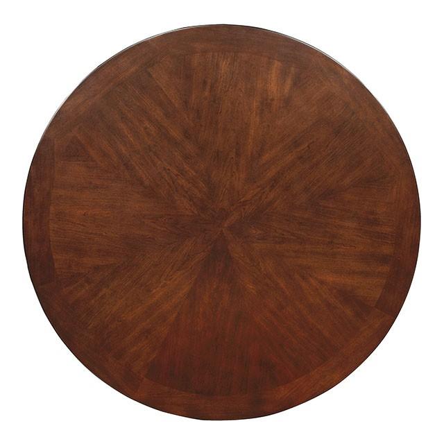 Carlisle Brown Cherry Round Dining Table - Furniture World