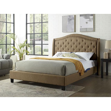 Carly Bed Grey & Brown - Furniture World