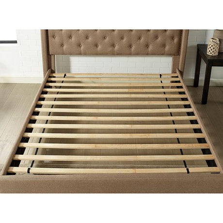 Carly Bed Grey & Brown - Furniture World