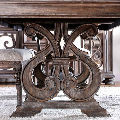 ARCADIA Rustic Natural Tone, Ivory Dining Table - Furniture World