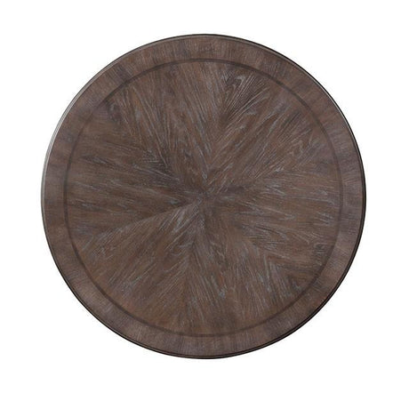 Arcadia Rustic Natural Tone Round Dining Table - Furniture World