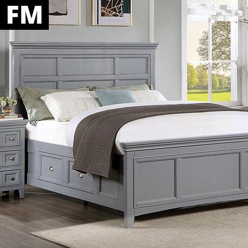 Castlile Bed Grey - Furniture World