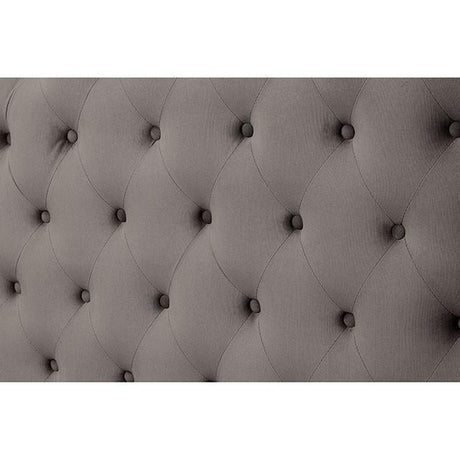 Cayla Bed Silver & Grey - Furniture World