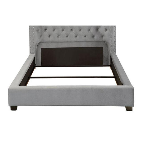 Cayla Bed Silver & Grey - Furniture World