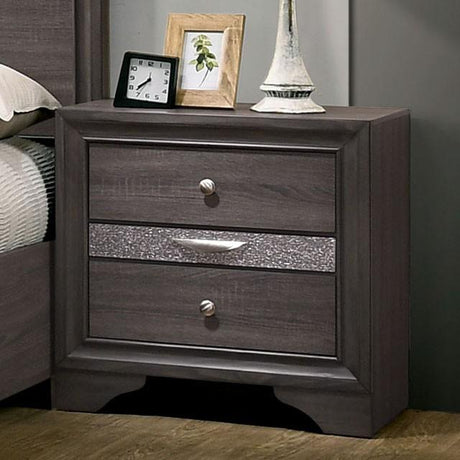 Chrissy Gray Night Stand - Furniture World