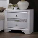 Chrissy White Night Stand - Furniture World