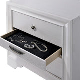 Chrissy White Night Stand - Furniture World