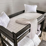 Arlette Twin/Twin Bunk Bed Brown, Black, Gray, & White