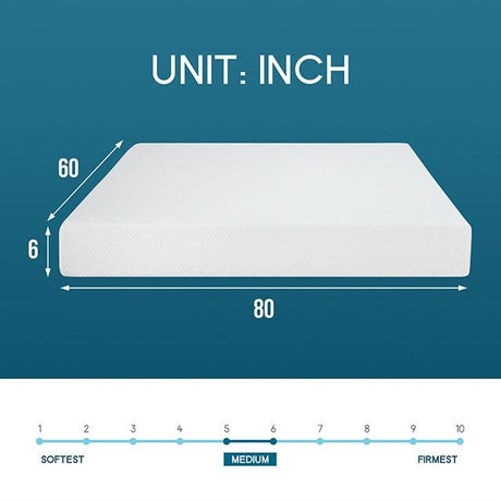 Artemisia 6" Full, Queen, & Twin Memory Foam Mattress - Furniture World
