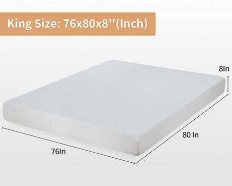 Artemisia 8" Cal. King, E.King, Full, & Queen Memory Foam Mattress - Furniture World