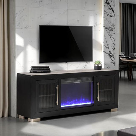 Ashbourne 60" & 72" TV Stand w/ Fire Place - Furniture World