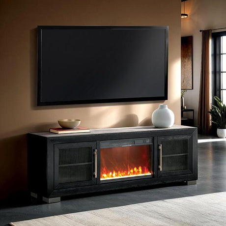 Ashbourne 60" & 72" TV Stand w/ Fire Place - Furniture World