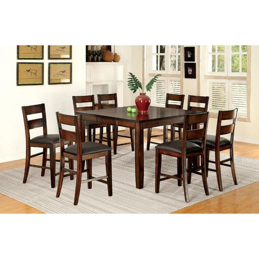 DICKINSON II Dark Cherry Counter Ht. Table w/ 18" Leaf - Furniture World