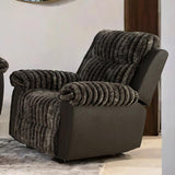 Dionysus Manual Glider Recliner Brown - Furniture World