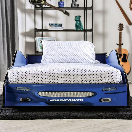 DUSTRACK Twin Bed, Blue & Red - Furniture World