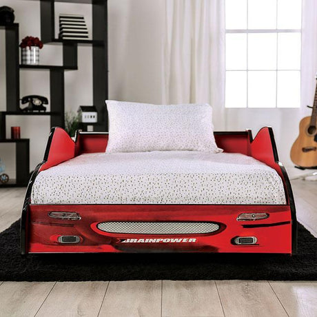 DUSTRACK Twin Bed, Blue & Red - Furniture World