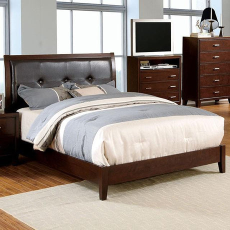 Enrico Bed Brown, Grey, & Black - Furniture World