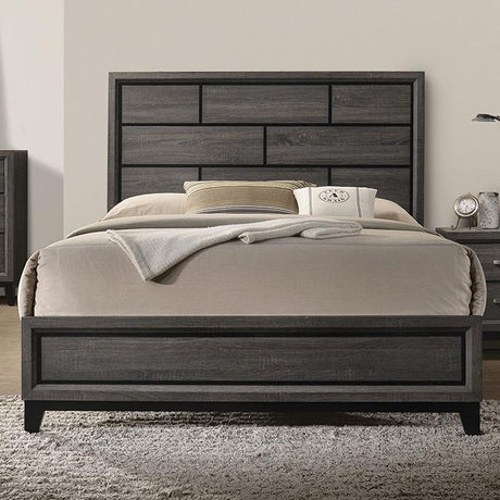 Errico Bed Grey & White - Furniture World