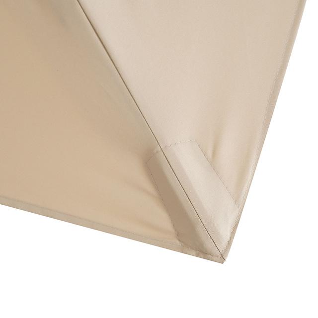 Fida 8 Ft Square Umbrella w/ Double Top + 37" Large Base