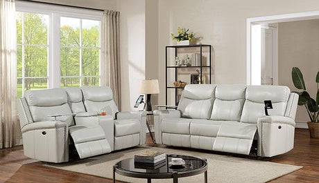 FLORINE Power Sofa, Light Gray - Furniture World