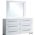 CLEMENTINE Glossy White Dresser - Furniture World
