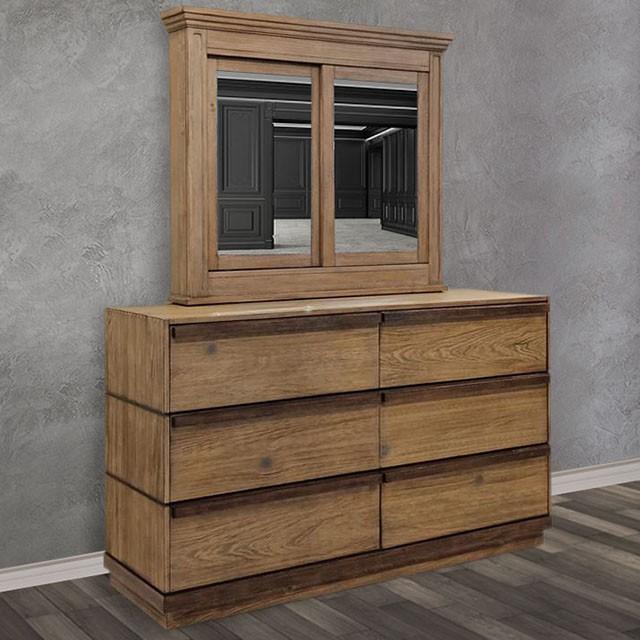 COIMBRA Rustic Natural Tone Dresser - Furniture World