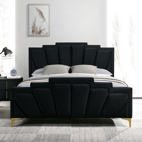 Florizel Bed Black & Red - Furniture World
