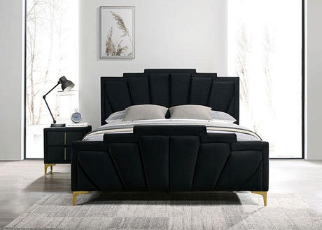 Florizel Bed Black & Red - Furniture World