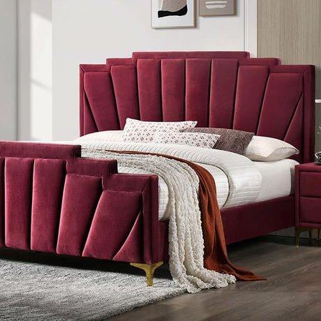 Florizel Bed Black & Red - Furniture World