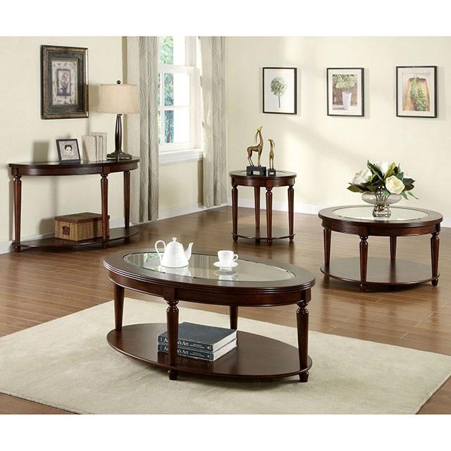 Granvia Dark Cherry Sofa Table - Furniture World
