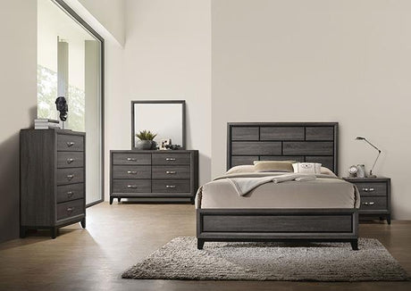 Errico Bed Grey & White - Furniture World