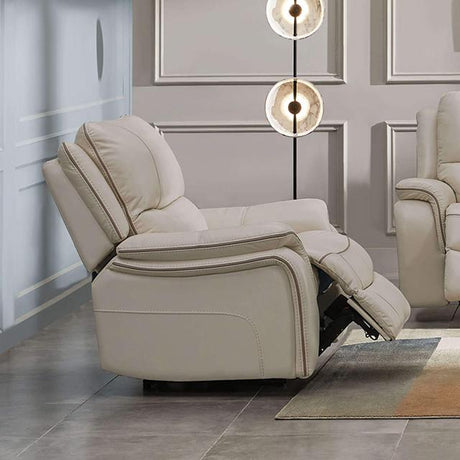 HENRICUS Glider Recliner, Beige - Furniture World