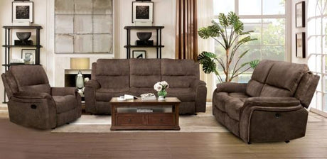 HENRICUS Glider Recliner, Dark Brown - Furniture World